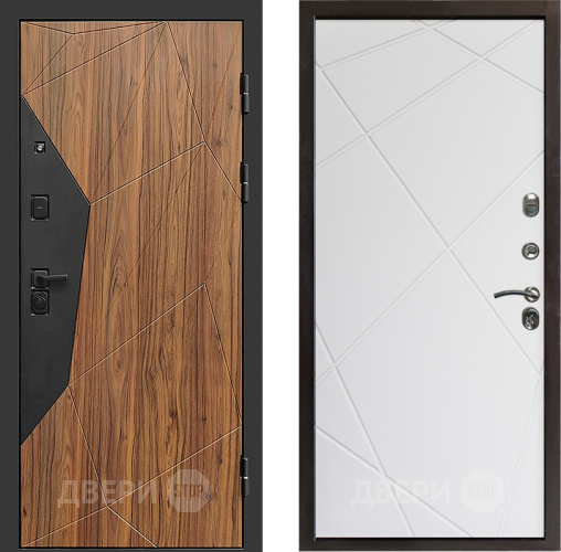 Входная металлическая Дверь Престиж Avangard Лучи Бетон белый в Пушкино