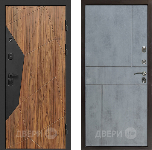 Входная металлическая Дверь Престиж Avangard Горизонт Бетон темный в Пушкино