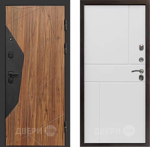 Входная металлическая Дверь Престиж Avangard Горизонт Бетон белый в Пушкино