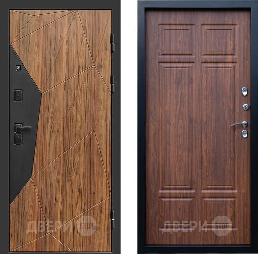 Входная металлическая Дверь Престиж Avangard Премиум Орех темный в Пушкино