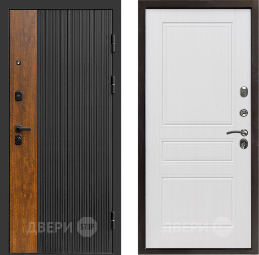 Входная металлическая Дверь Престиж Prestizh Классика Белое дерево в Пушкино