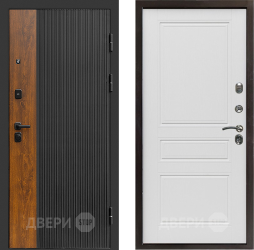 Входная металлическая Дверь Престиж Prestizh Классика Лиственница белая в Пушкино