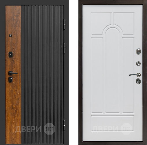 Входная металлическая Дверь Престиж Prestizh Арка Белое дерево в Пушкино