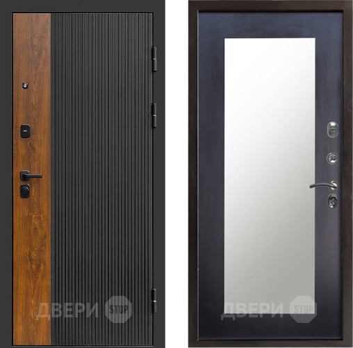 Входная металлическая Дверь Престиж Prestizh Зеркло Пастораль Венге в Пушкино