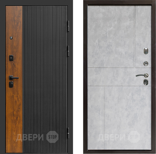 Входная металлическая Дверь Престиж Prestizh Горизонт Бетон светлый в Пушкино