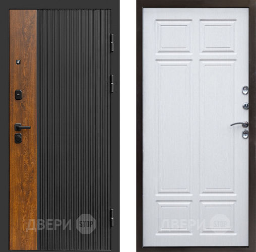 Входная металлическая Дверь Престиж Prestizh Премиум Лиственница белая в Пушкино