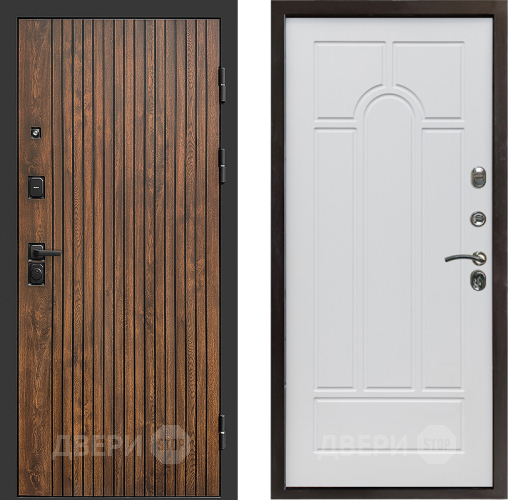 Входная металлическая Дверь Престиж Tvist Арка Белое дерево в Пушкино