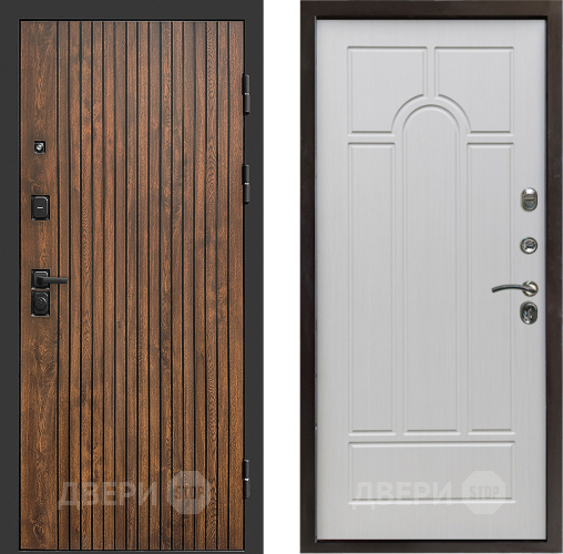 Входная металлическая Дверь Престиж Tvist Арка Лиственница белая в Пушкино