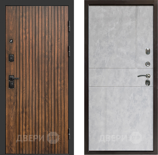 Входная металлическая Дверь Престиж Tvist Горизонт Бетон светлый в Пушкино