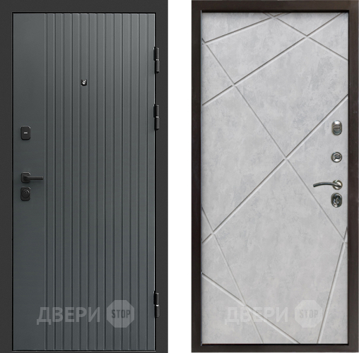 Дверь Престиж Tvist Grey Лучи Бетон светлый в Пушкино