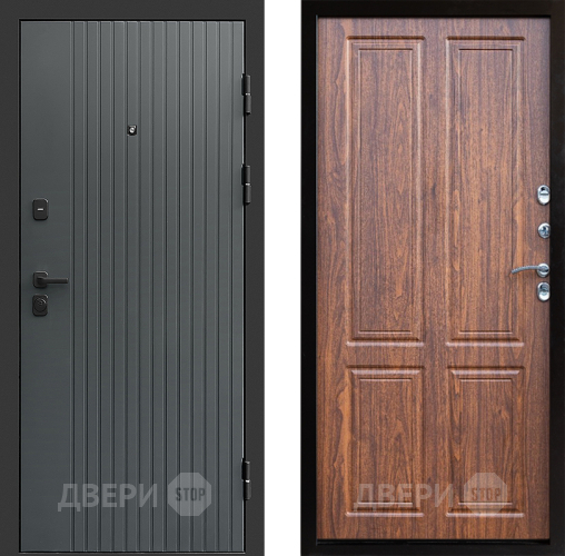 Входная металлическая Дверь Престиж Tvist Grey Премиум Орех светлый в Пушкино