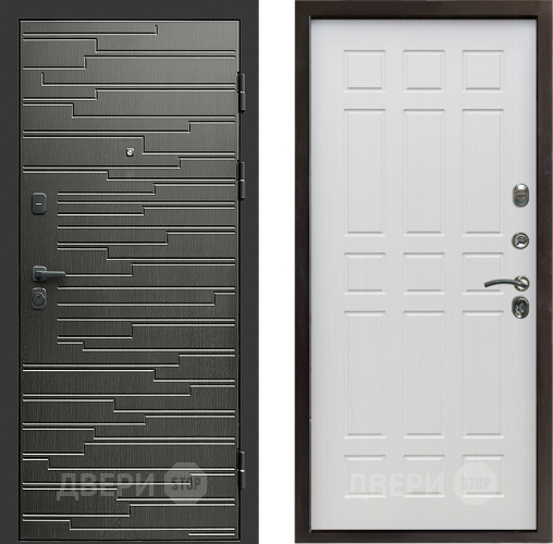 Входная металлическая Дверь Престиж Rivera Спарта Лиственница белая в Пушкино