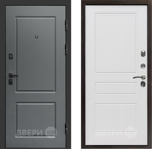 Входная металлическая Дверь Престиж Verona Классика Белое дерево в Пушкино