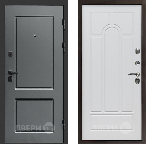 Входная металлическая Дверь Престиж Verona Арка Белое дерево в Пушкино