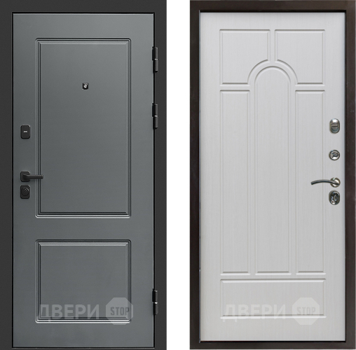 Входная металлическая Дверь Престиж Verona Арка Лиственница белая в Пушкино