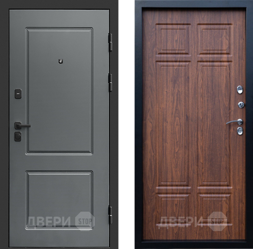 Входная металлическая Дверь Престиж Verona Премиум Орех темный в Пушкино