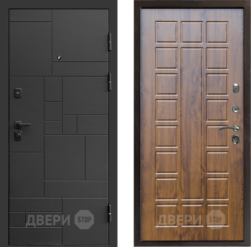 Входная металлическая Дверь Престиж Kvadro Престиж Дуб в Пушкино