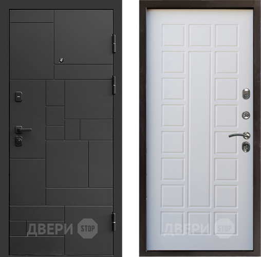 Входная металлическая Дверь Престиж Kvadro Престиж Белое дерево в Пушкино