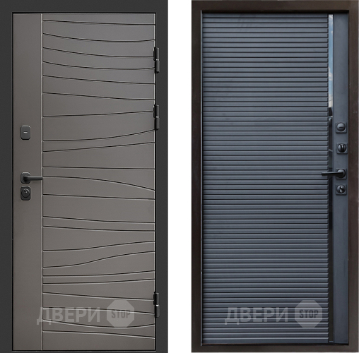 Входная металлическая Дверь Престиж Siciliya Porte Черный кварц в Пушкино