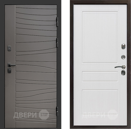 Входная металлическая Дверь Престиж Siciliya Классика Белое дерево в Пушкино