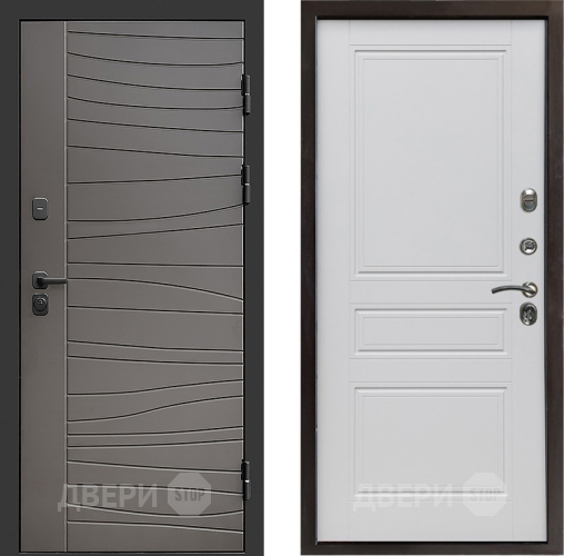 Входная металлическая Дверь Престиж Siciliya Классика Белый матовый в Пушкино