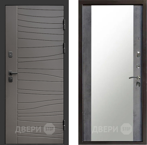 Дверь Престиж Siciliya Зеркало Бетон темный в Пушкино