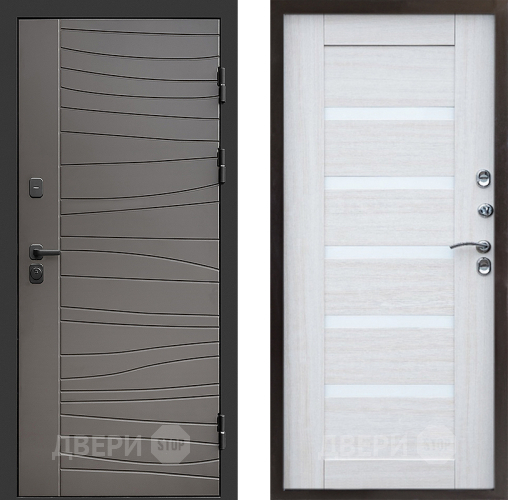 Входная металлическая Дверь Престиж Siciliya Царга Лиственница белая в Пушкино