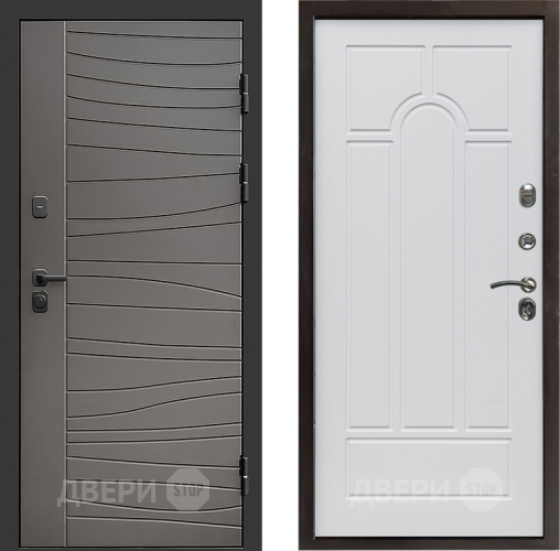 Входная металлическая Дверь Престиж Siciliya Арка Белое дерево в Пушкино