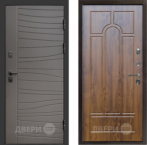 Входная металлическая Дверь Престиж Siciliya Арка Дуб в Пушкино