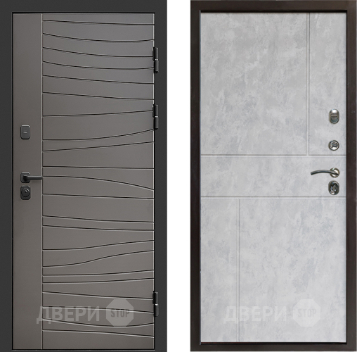 Входная металлическая Дверь Престиж Siciliya Горизонт Бетон светлый в Пушкино