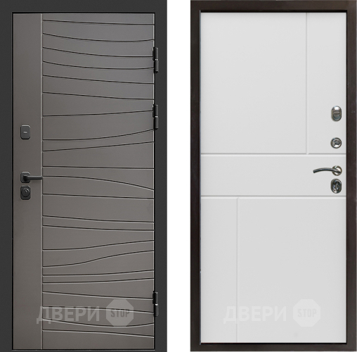 Дверь Престиж Siciliya Горизонт Бетон белый в Пушкино