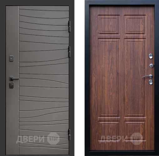 Входная металлическая Дверь Престиж Siciliya Премиум Орех темный в Пушкино