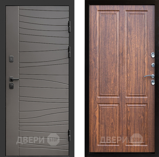 Входная металлическая Дверь Престиж Siciliya Премиум Орех светлый в Пушкино