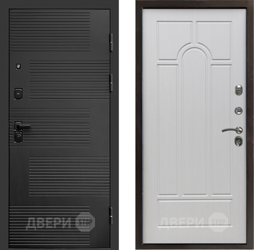 Входная металлическая Дверь Престиж Favorit Арка Лиственница белая в Пушкино