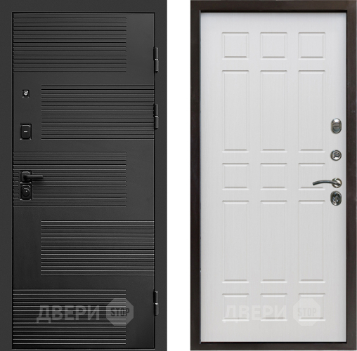 Входная металлическая Дверь Престиж Favorit Спарта Лиственница белая в Пушкино