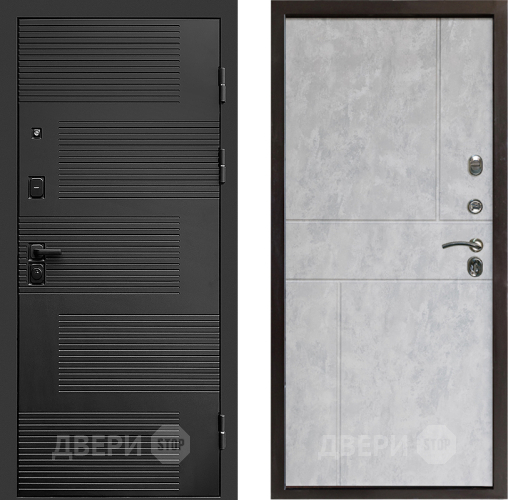 Входная металлическая Дверь Престиж Favorit Горизонт Бетон светлый в Пушкино