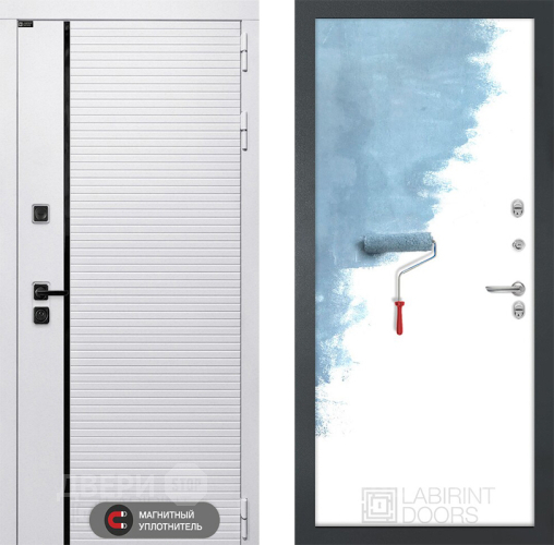 Входная металлическая Дверь Лабиринт (LABIRINT) Royal 28 Под покраску в Пушкино