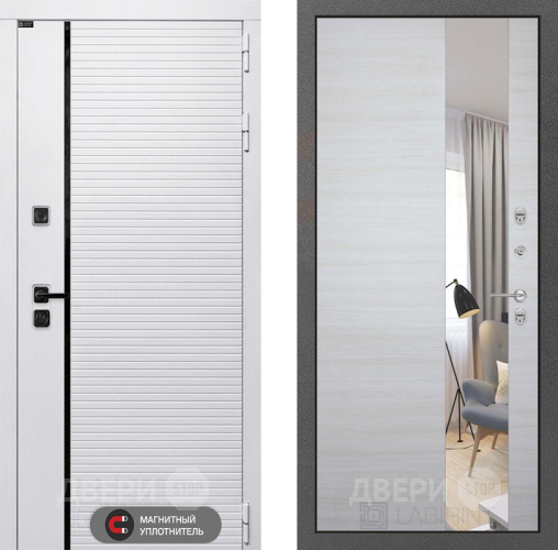 Дверь Лабиринт (LABIRINT) Royal Зеркало Акация светлая в Пушкино