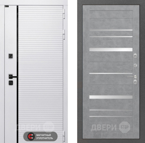 Входная металлическая Дверь Лабиринт (LABIRINT) Royal 20 Бетон светлый в Пушкино