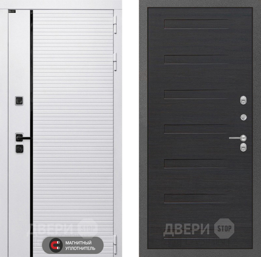 Входная металлическая Дверь Лабиринт (LABIRINT) Royal 14 Эковенге поперечный в Пушкино