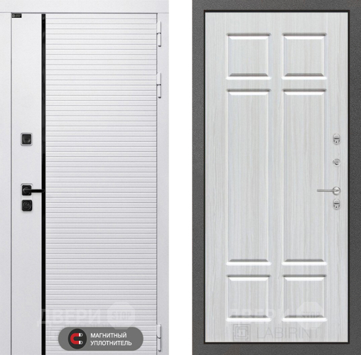 Входная металлическая Дверь Лабиринт (LABIRINT) Royal 08 Кристалл вуд в Пушкино