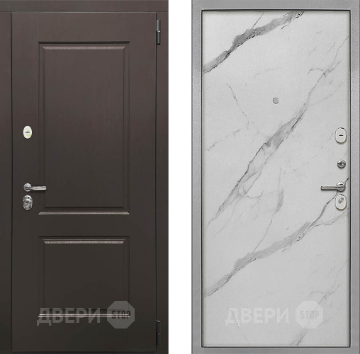 Дверь Интекрон (INTECRON) Кампо Гладкая Мрамор натуральный арктик в Пушкино