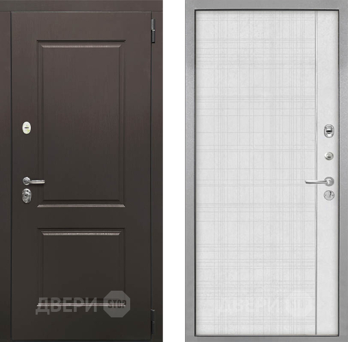 Входная металлическая Дверь Интекрон (INTECRON) Кампо В-07 с молдингом Лофт белый в Пушкино