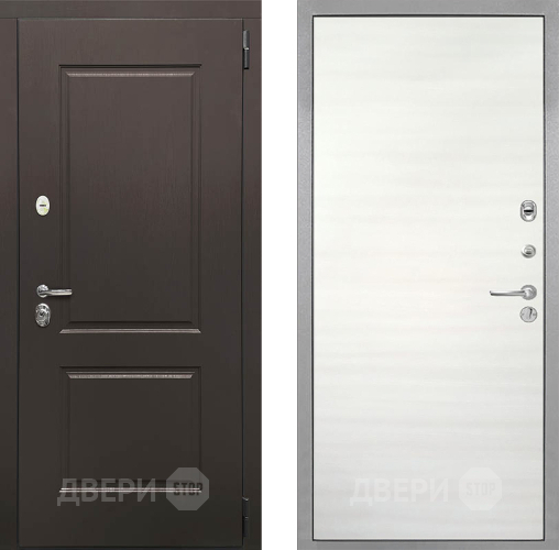 Входная металлическая Дверь Интекрон (INTECRON) Кампо Гладкая Дуб сильвер поперечный в Пушкино