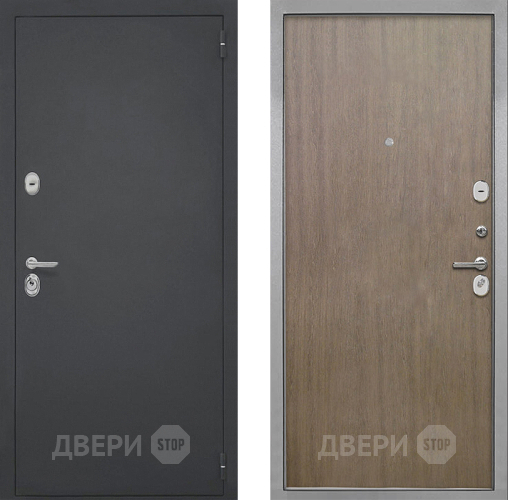 Входная металлическая Дверь Интекрон (INTECRON) Гектор Гладкая шпон Венге коричневый в Пушкино