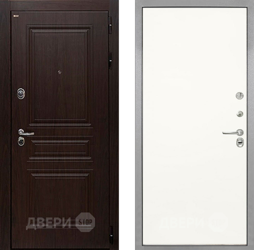 Входная металлическая Дверь Интекрон (INTECRON) Брайтон Тиковое Дерево Гладкая Слоновая кость в Пушкино