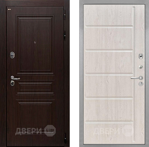 Дверь Интекрон (INTECRON) Брайтон Тиковое Дерево ФЛ-102 Сосна белая в Пушкино