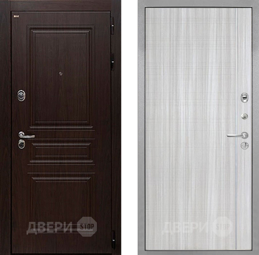 Дверь Интекрон (INTECRON) Брайтон Тиковое Дерево В-07 с молдингом Сандал белый в Пушкино