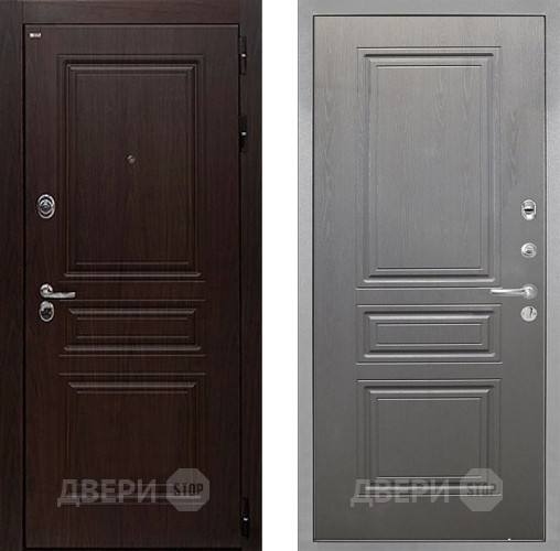 Дверь Интекрон (INTECRON) Брайтон Тиковое Дерево ФЛ-243 Графит вуд дуб в Пушкино