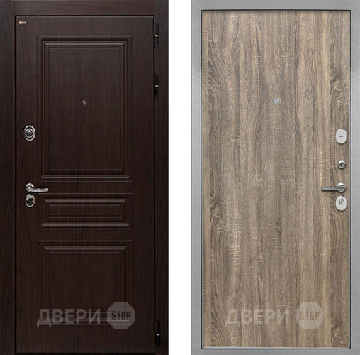 Дверь Интекрон (INTECRON) Брайтон Тиковое Дерево Гладкая Дуб турин в Пушкино